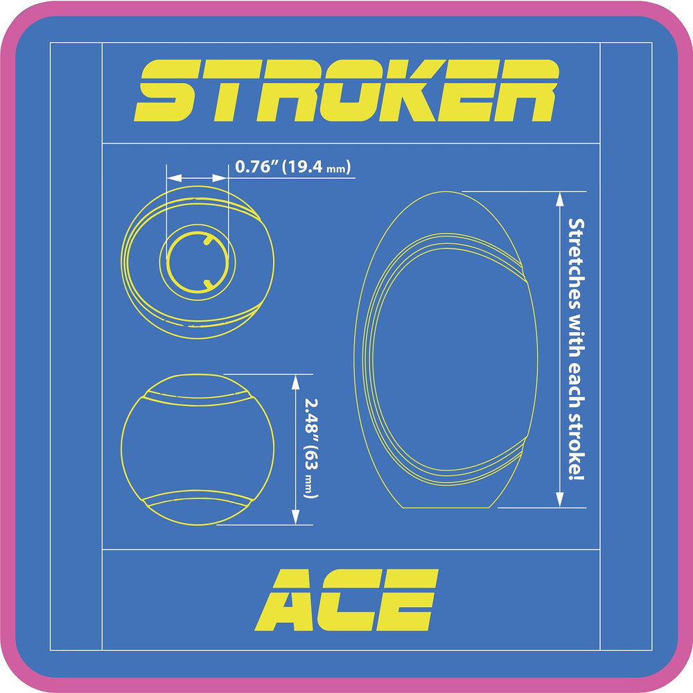 Ace Stroker | Reusable Male Masturbator Sleeve with Tennis Ball Hard S The Thruster Ace Stroker | Reusable Male Masturbator Sleeve with Tennis Ball Hard S The Thruster