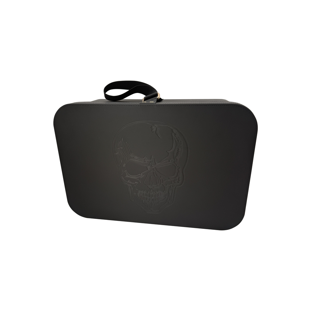 Skull storage and carry on travel case with lock by GOOROO