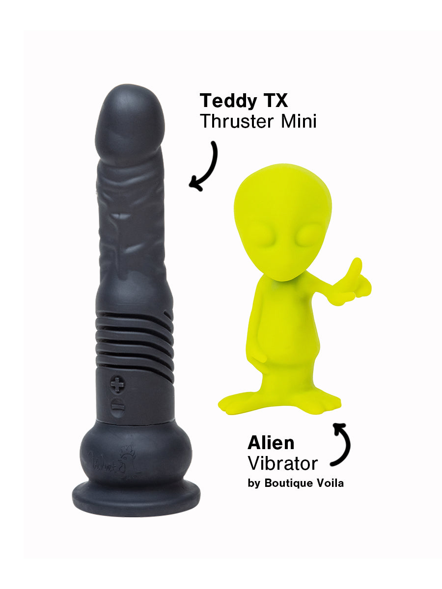 Fantasy Thrusting Dildo and Alien Vibrator for Women The Thruster Fantasy Thrusting Dildo and Alien Vibrator for Women The Thruster