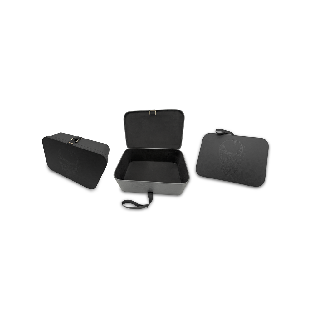 Skull storage and carry on travel case with lock by GOOROO