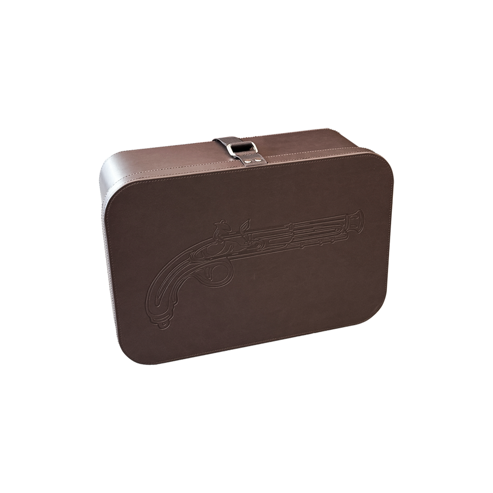 Pistol storage and carry on travel case with lock by GOOROO