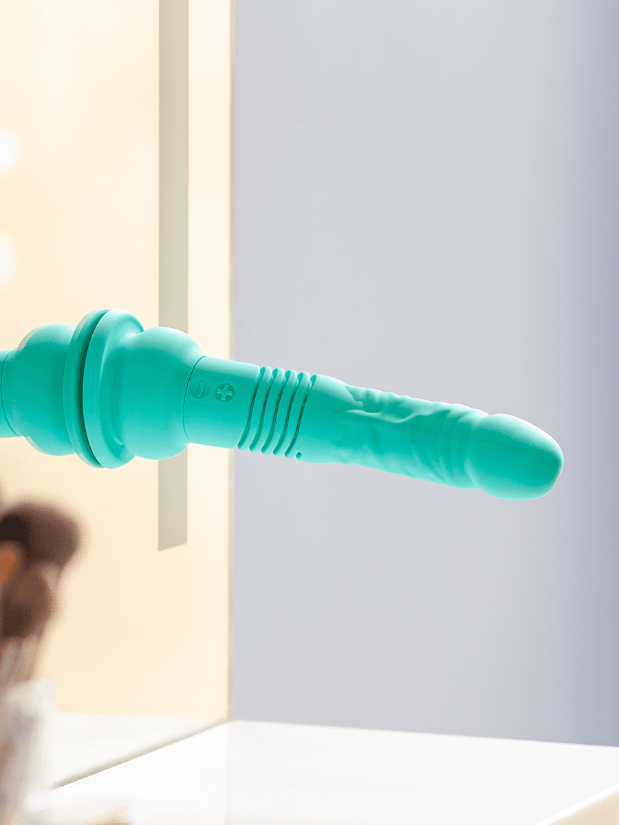 thruster mini, suction cup dildo - Mint Black Red Lilac