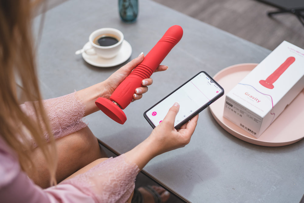 Lovense Gravity | Thrusting Vibrating Dildo with Bluetooth The Thruster Lovense Gravity | Thrusting Vibrating Dildo with Bluetooth The Thruster