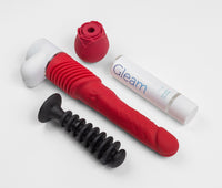 Thrust N' Roses, Automatic Thrusting Dildo Rose Suction Sex Toy Special for Couples